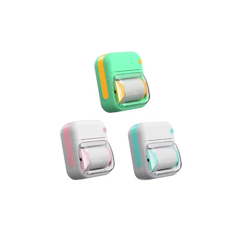 GENERICO - MINI IMPRESORA PORTATIL B3 + PAPEL ETIQUETAS ADHESIVO