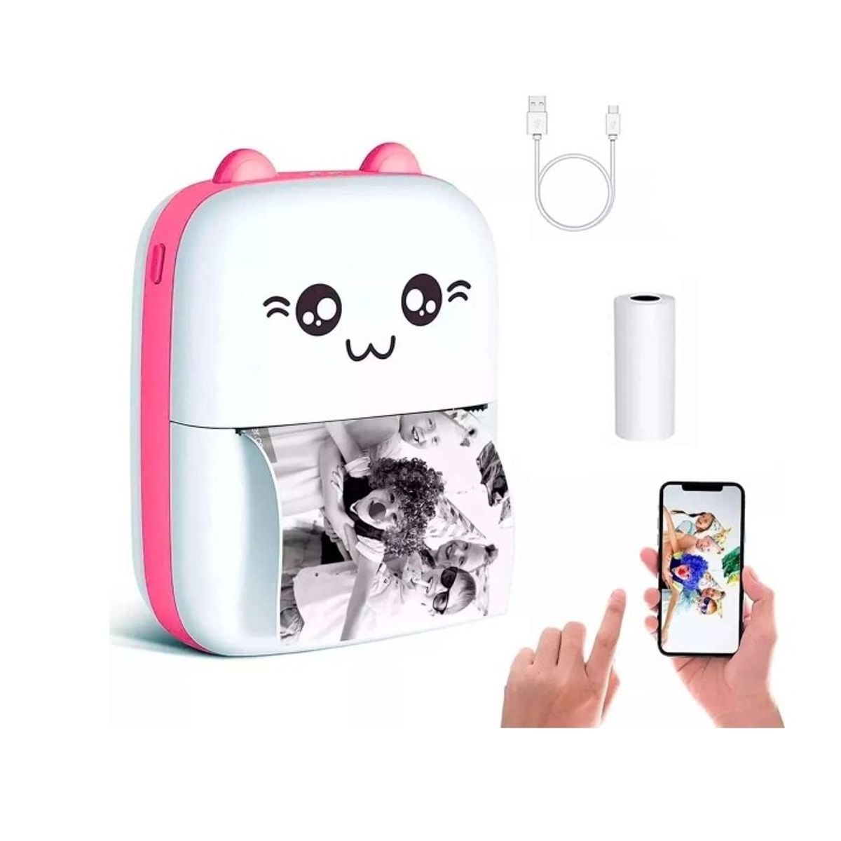 GENERICO - Impresora Térmica Portátil Bluetooth Gato