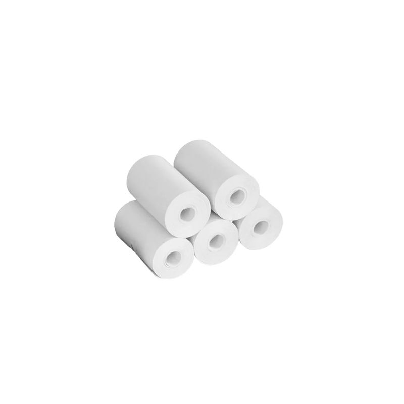 GENERICO - Rollo De Papel Adhesivo Para Impresora Térmica X5 Unidades