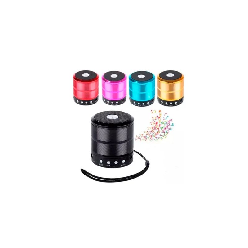 GENERICO - Parlante Cabina 1 Ws-887 Bluetooth Usb Fm Mini Speaker