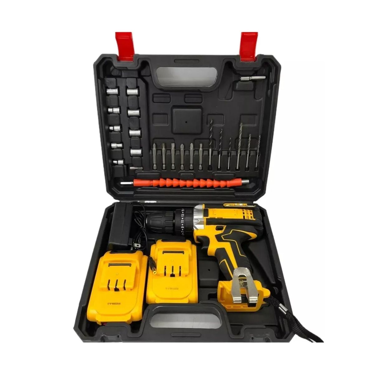 TRIPLE CLEAN - Taladro percutor y atornillador 2 baterías