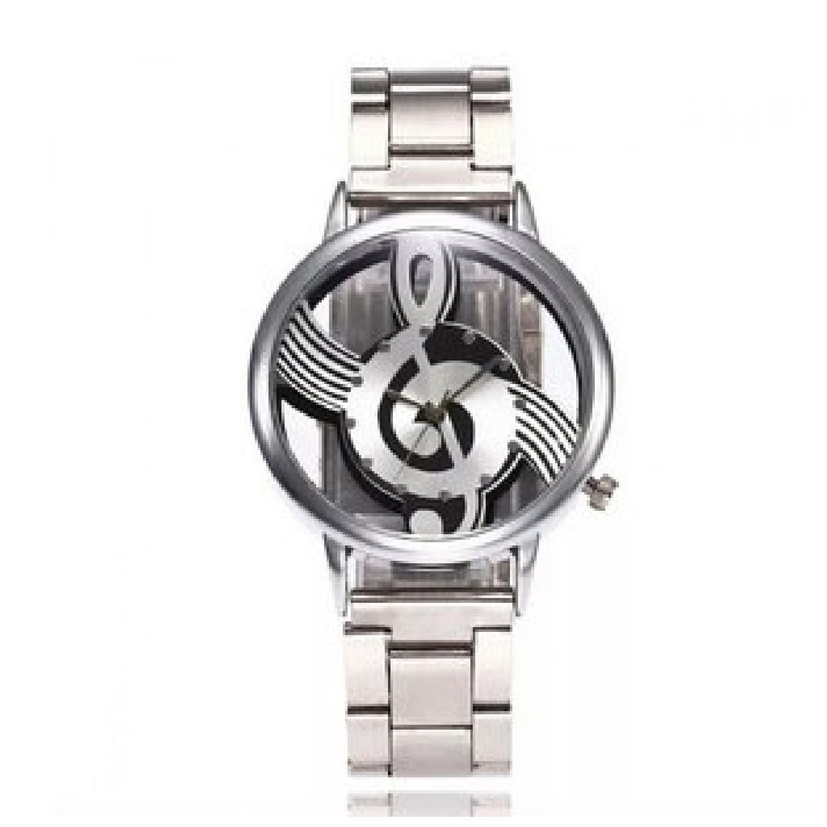 100 - Reloj nota musical con eslabones