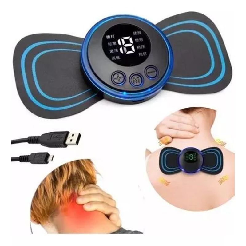 GENERICO - Mini Masajeador Recargable Portátil Para Dolor Muscular
