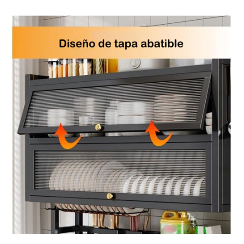 GENERICO - Estante Para Platos De Cocina Escurridor Doble