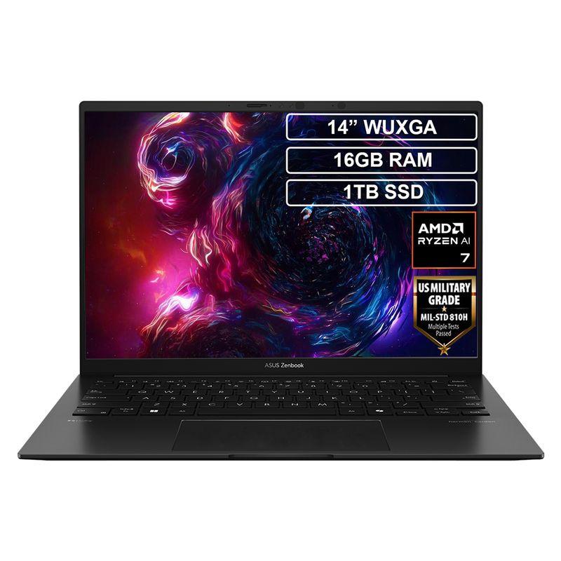 ASUS - Portátil Asus Zenbook Ryzen 7 8840HS 16GB 1TB OLED 14"