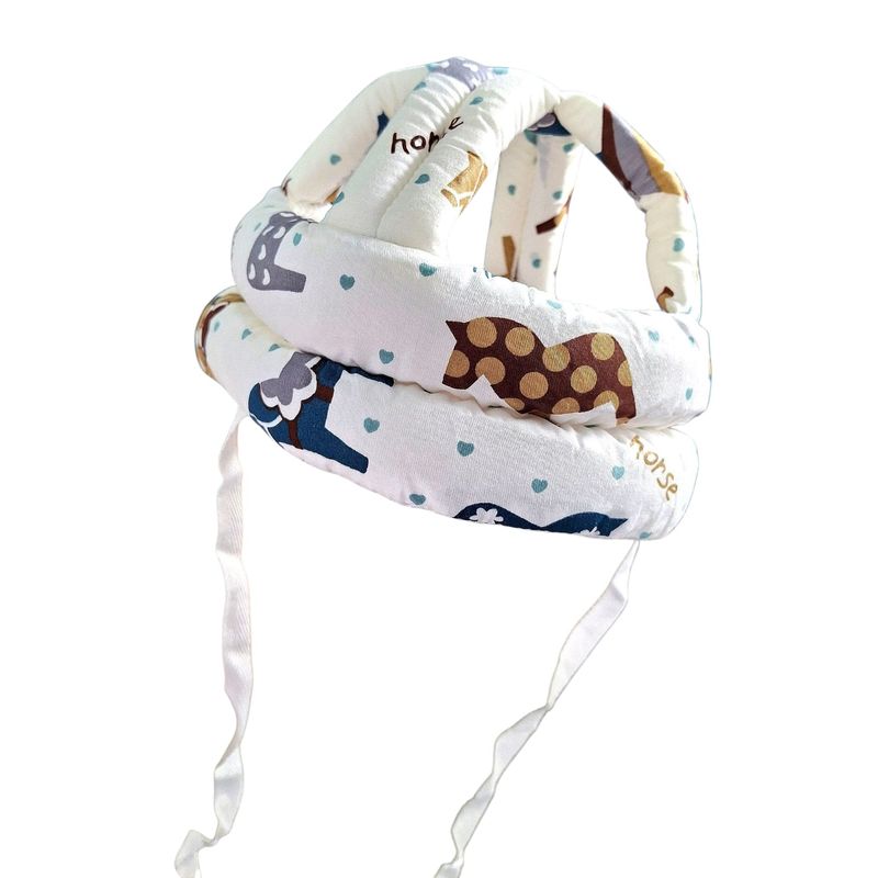 GENERICO - Gorro De Gateo Protector Antigolpes Para Bebe Acolchado Blanco
