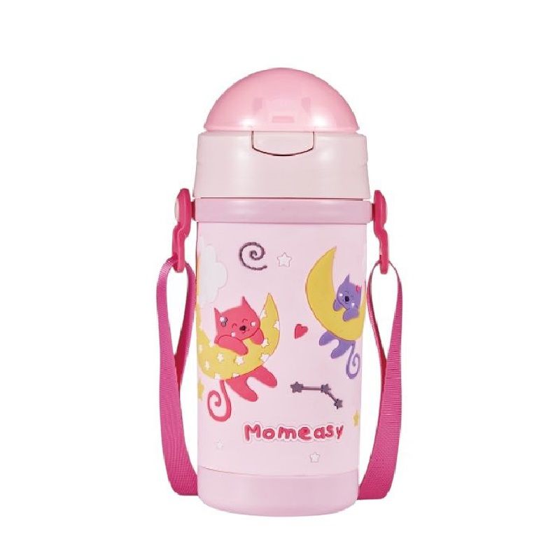 GENERICO - Termo Pitillo Con Correa Infantil Antiderrame 400ml