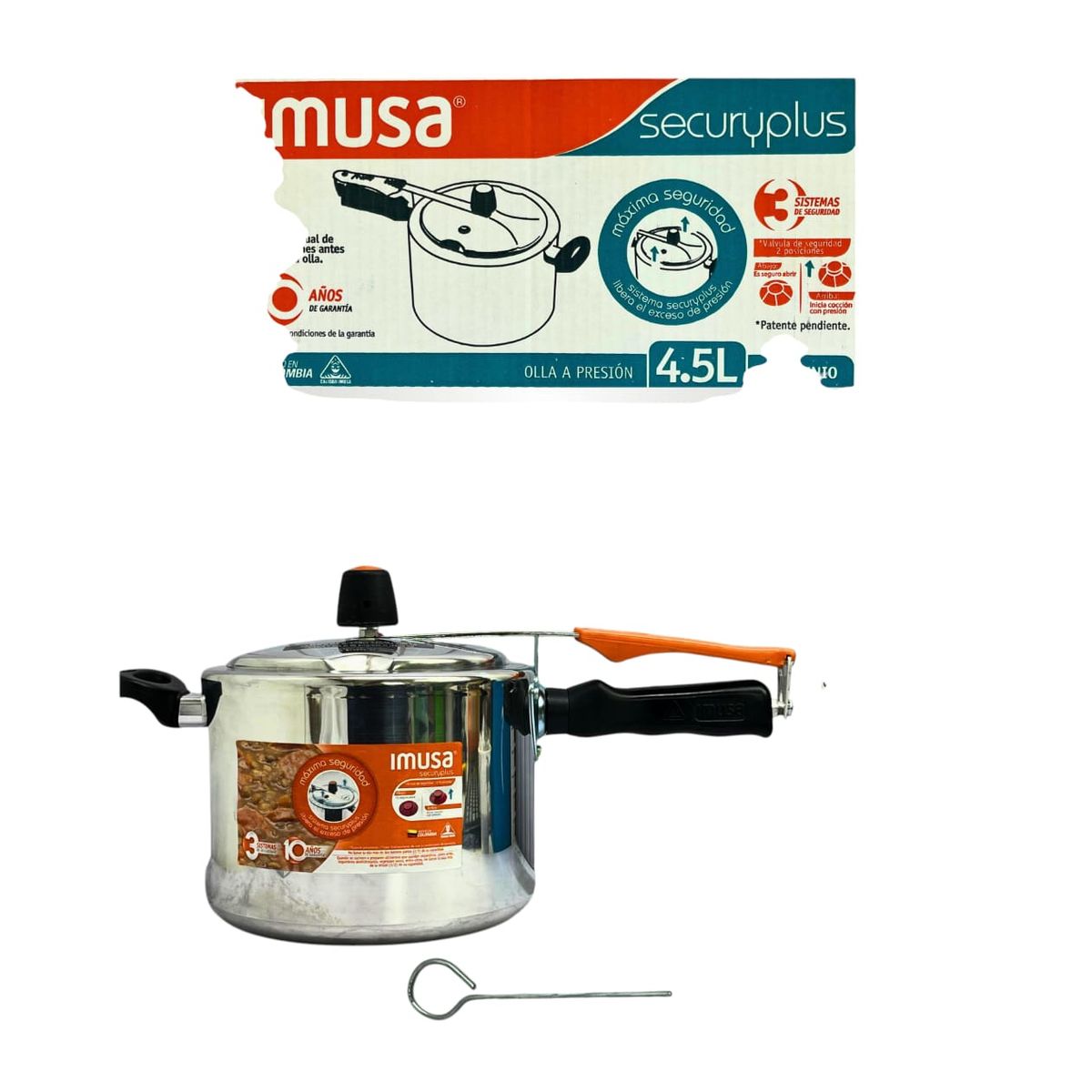IMUSA - OLLA A PRESION IMUSA SECURYPLUS 45L