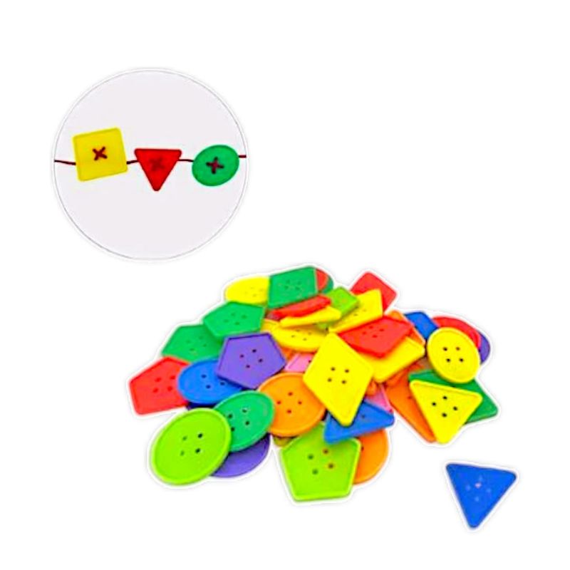 GENERICO - Set De Botones Enhebrar Finos Geométricos