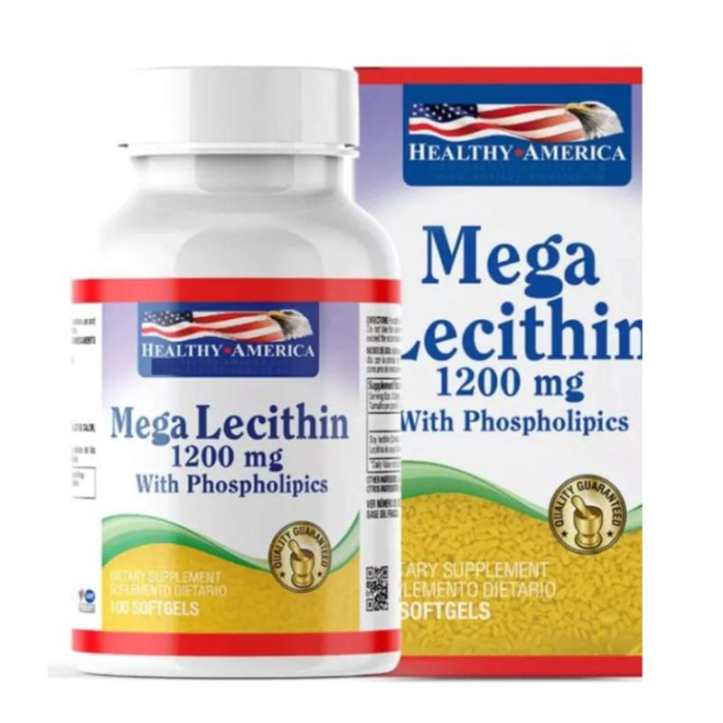 HEALTHY AMERICA - MEGA LECITINA 1.200 MG X 100 CAPSULAS BLANDAS
