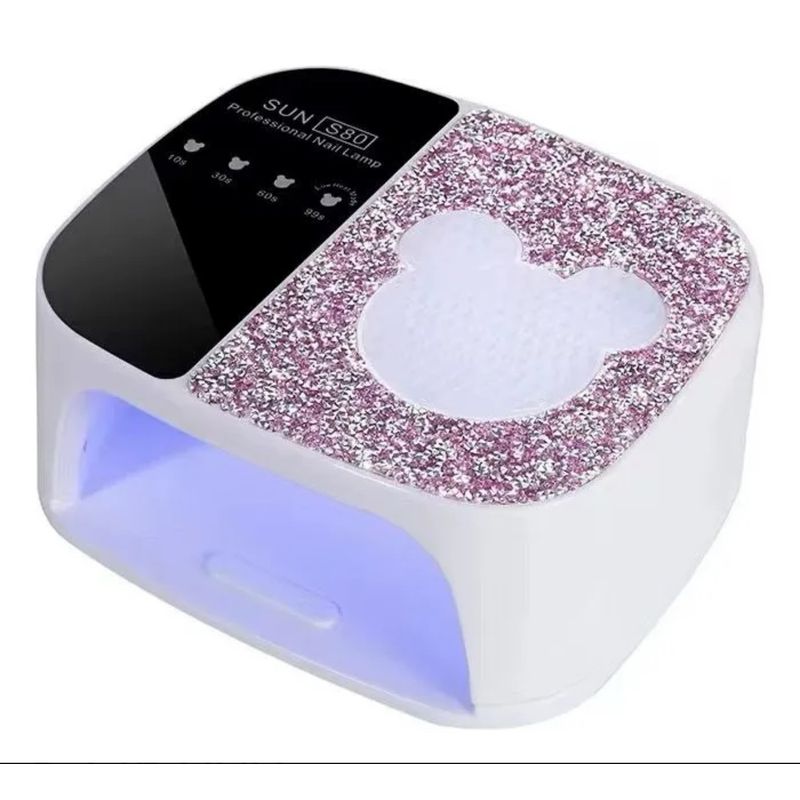 GENERICO - Lámpara uñas escarcha UV led 108w profesional sun recargable