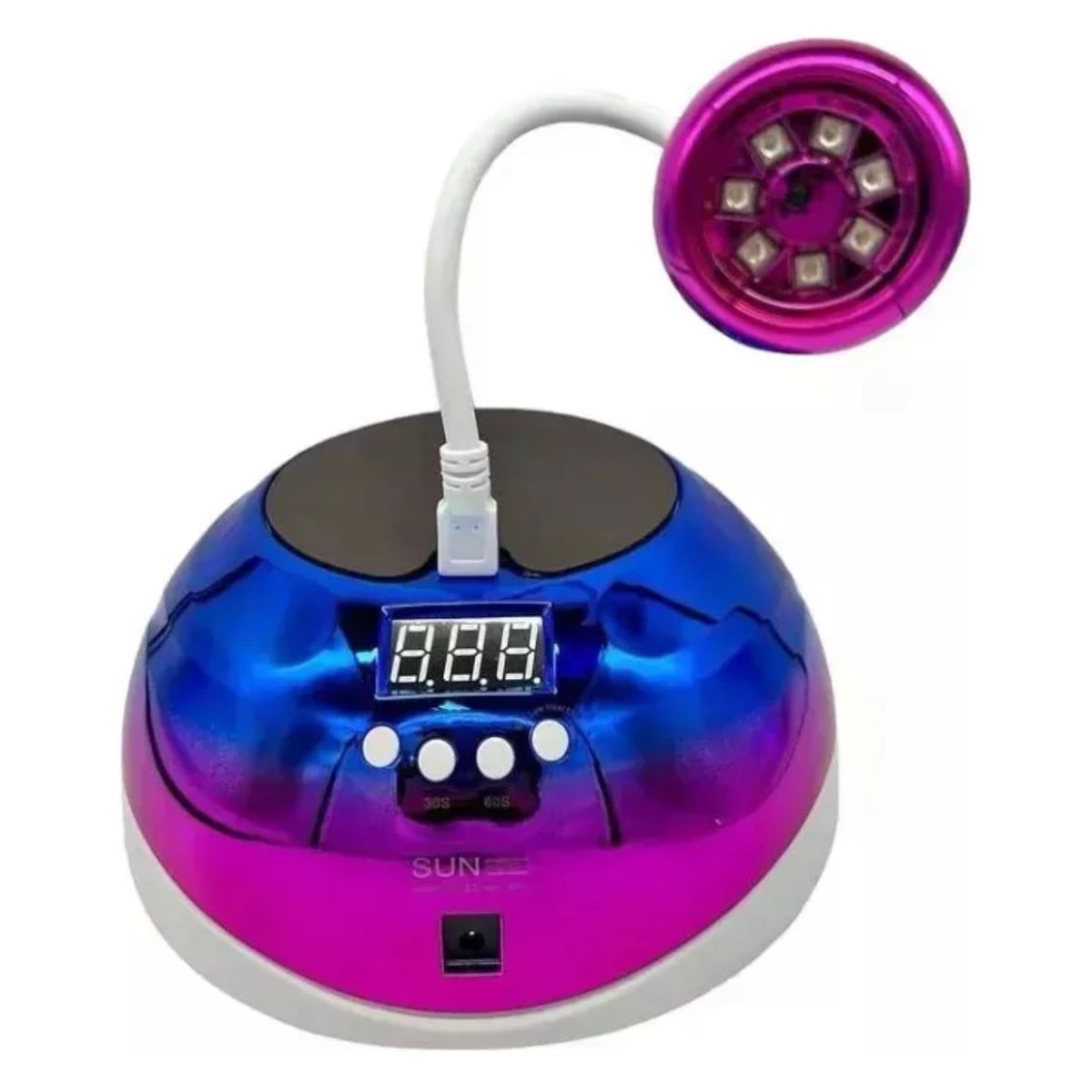 GENERICO - Lámpara uñas UV profesional 2 en 1 press - con cable