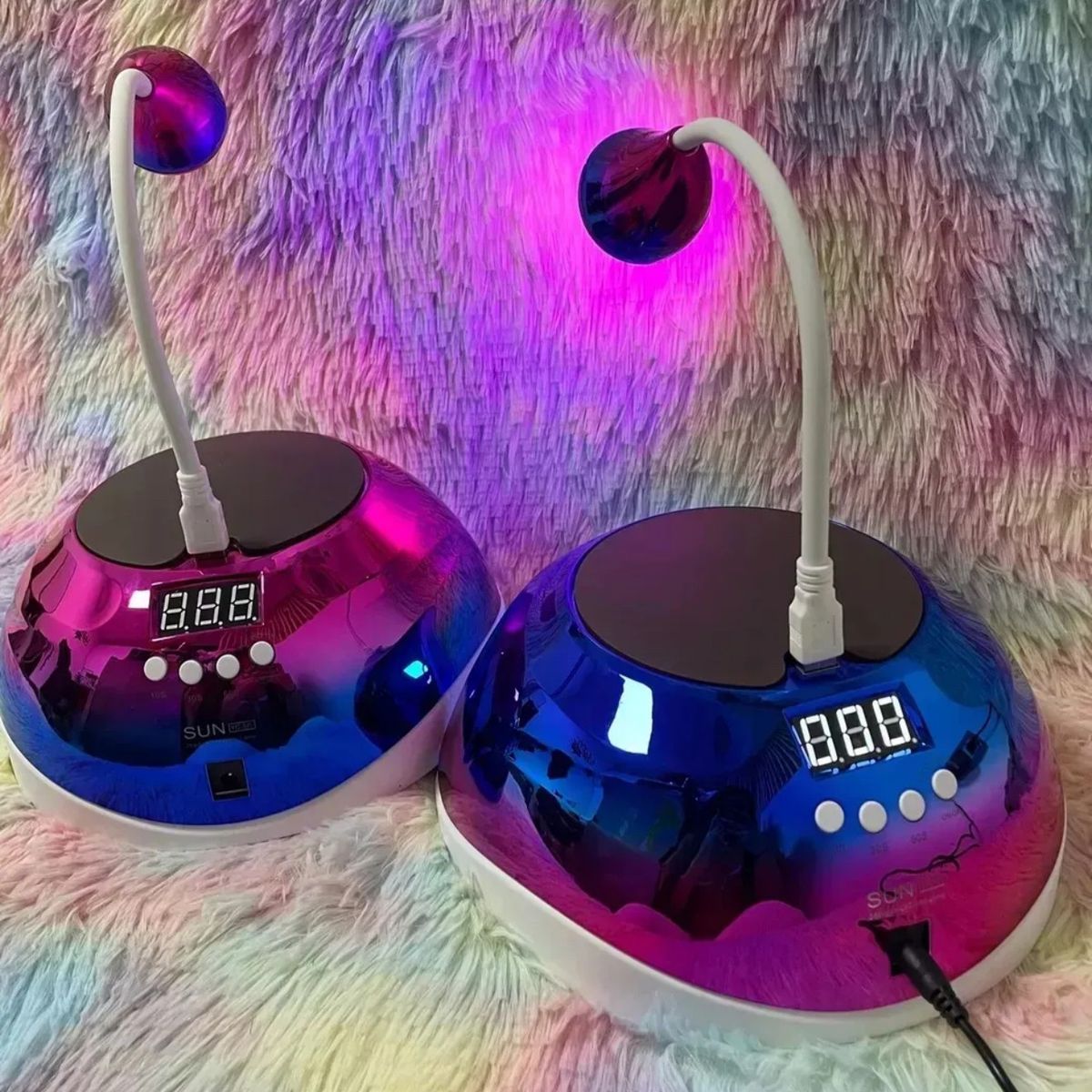 GENERICO - Lámpara uñas UV profesional 2 en 1 press - con cable