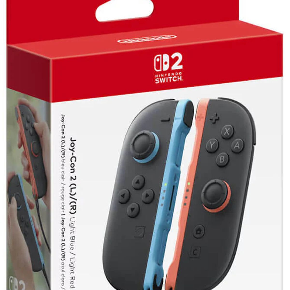 NINTENDO - Control Joy-Con (L-R) Azul y Rojo Neón Nintendo Switch 2 Edition
