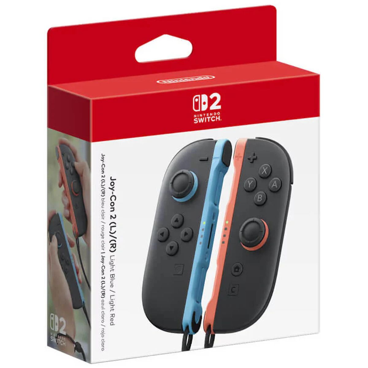 NINTENDO - Control Joy-Con (L-R) Azul y Rojo Neón Nintendo Switch 2 Edition