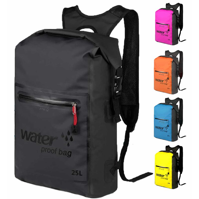 APOLLO - Bolsa Seca  Morral Tula mochila Impermeable 25 L Doble Correa