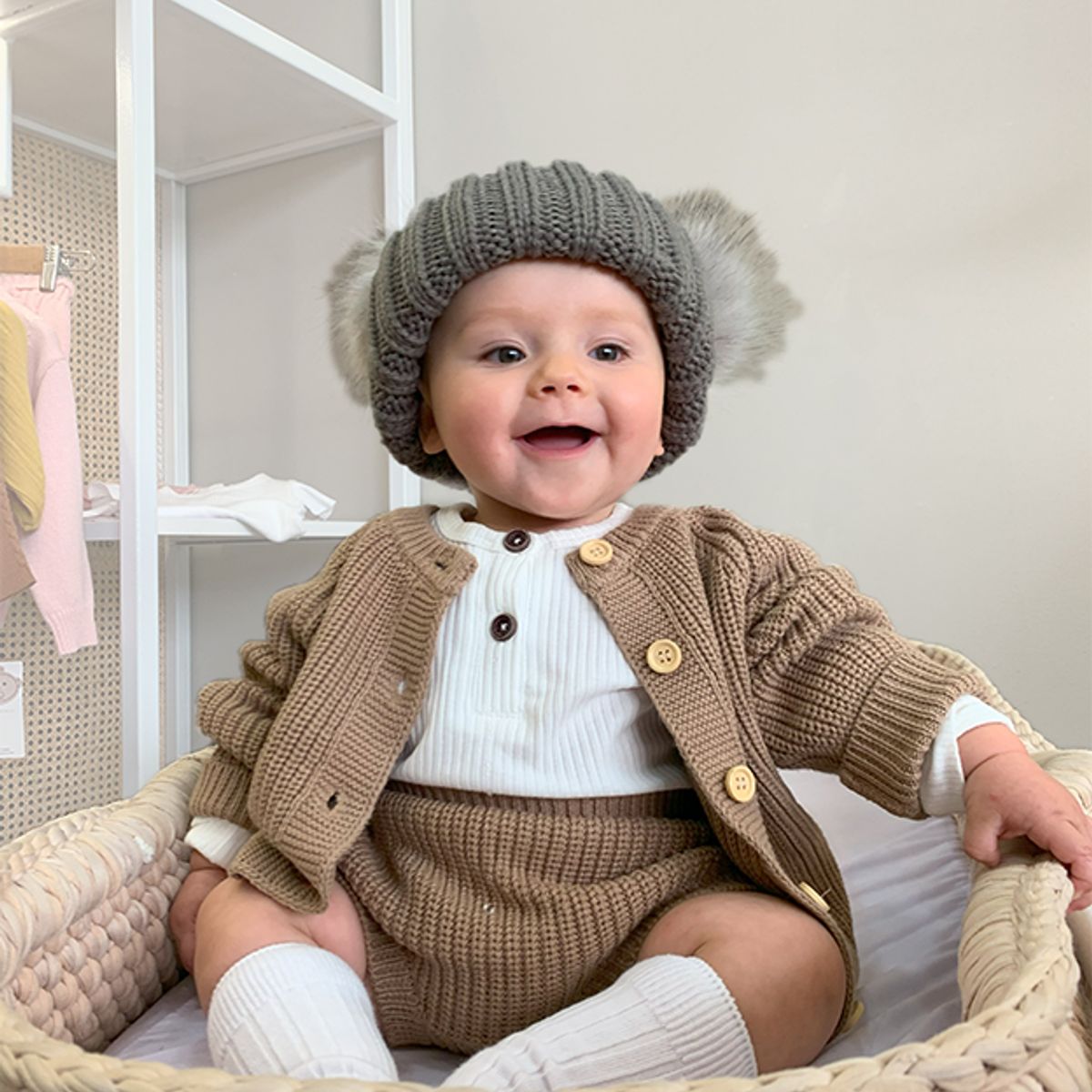 BABY SAMUU - Conjunto Tejido Atemporal Drew Unisex