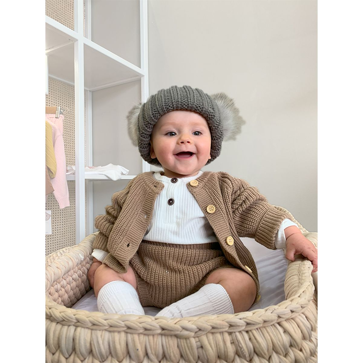 BABY SAMUU - Conjunto Tejido Atemporal Drew Unisex