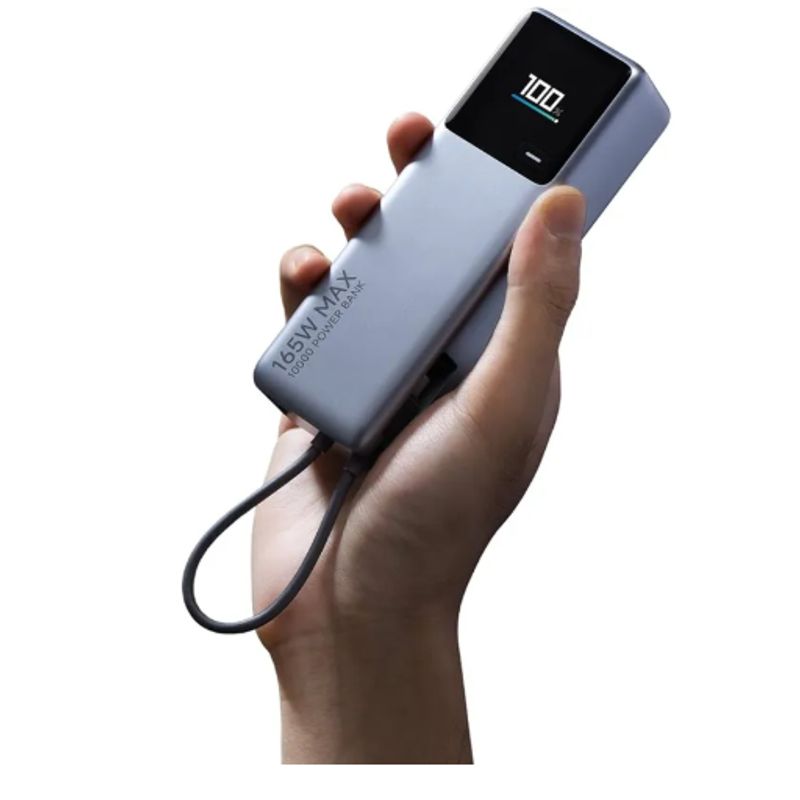 XIAOMI - XIAOMI POWERBANK 10,000 MAH CABLE INCORPORADO 165W DE CARGA