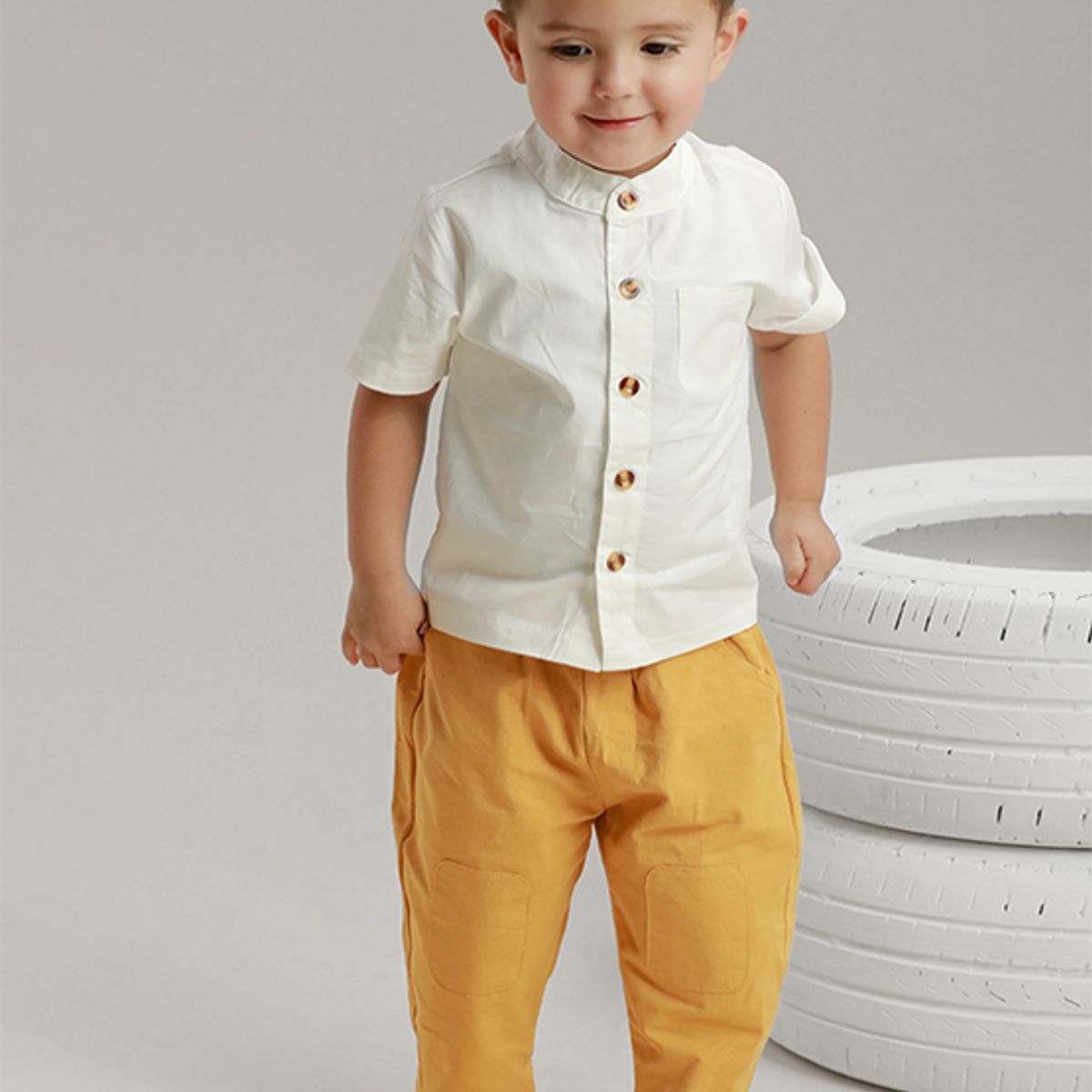 BABY SAMUU - Camisa Fresca con Botones Adrián
