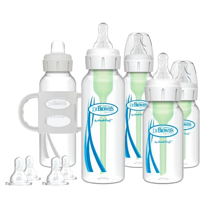 DR BROWNS - Set Transición Bebe 5 Biberones Anticolico Dr Browns Option+