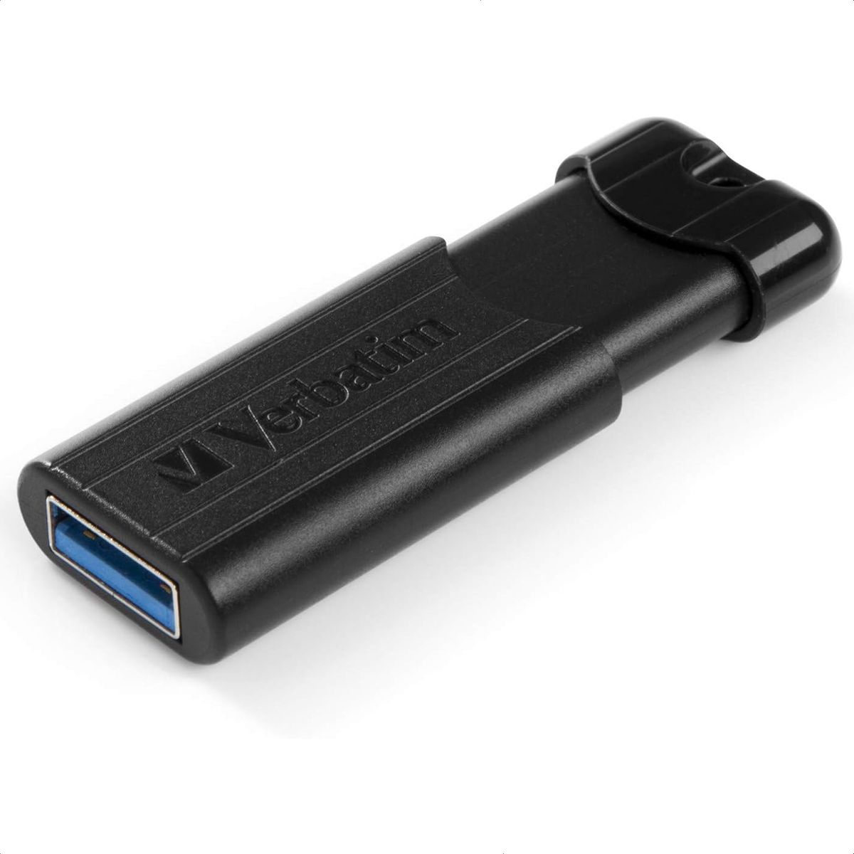 VERBATIM - Memoria Flash USB 3.2 Retráctil Verbatim Pinstripe De 256GB