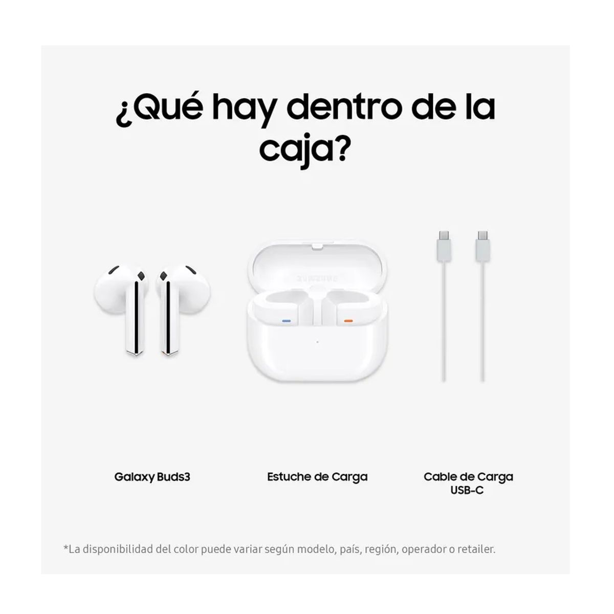 SAMSUNG - Audífonos SAMSUNG Galaxy Buds3 Cancelación de ruido White