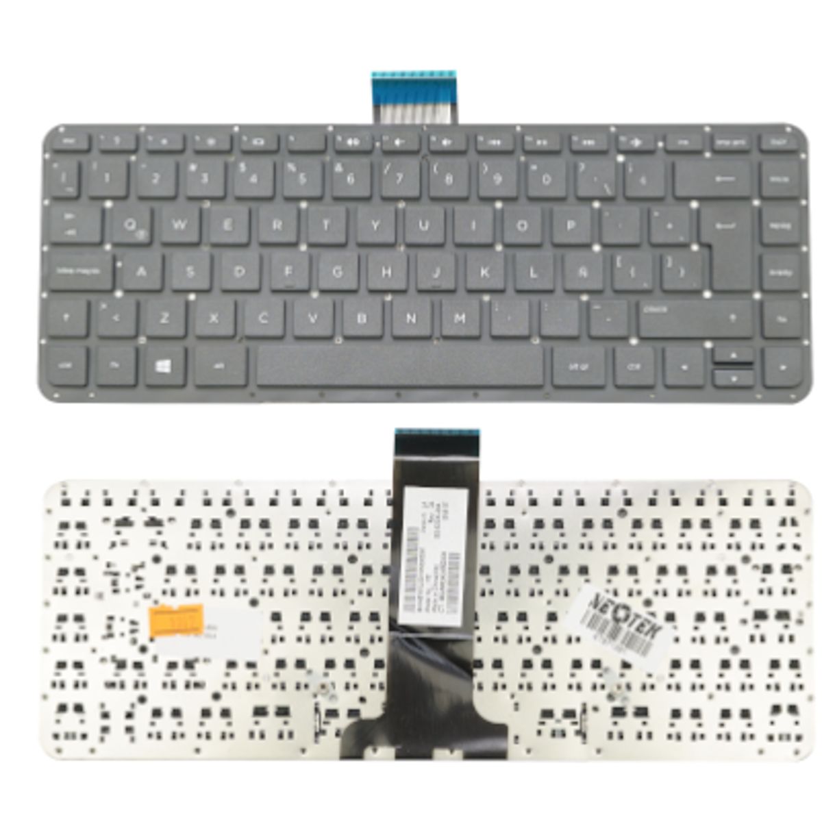 NEOTEK - Teclado Repuesto HP Pavilion x360 13-A  14-U Español Latino con Ñ Negro