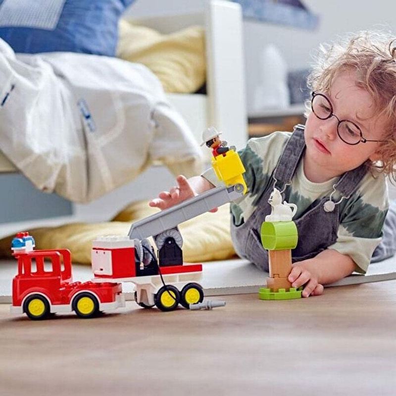 LEGO - Juego Lego Camión Bomberos Con Luz Y Sonido Niños