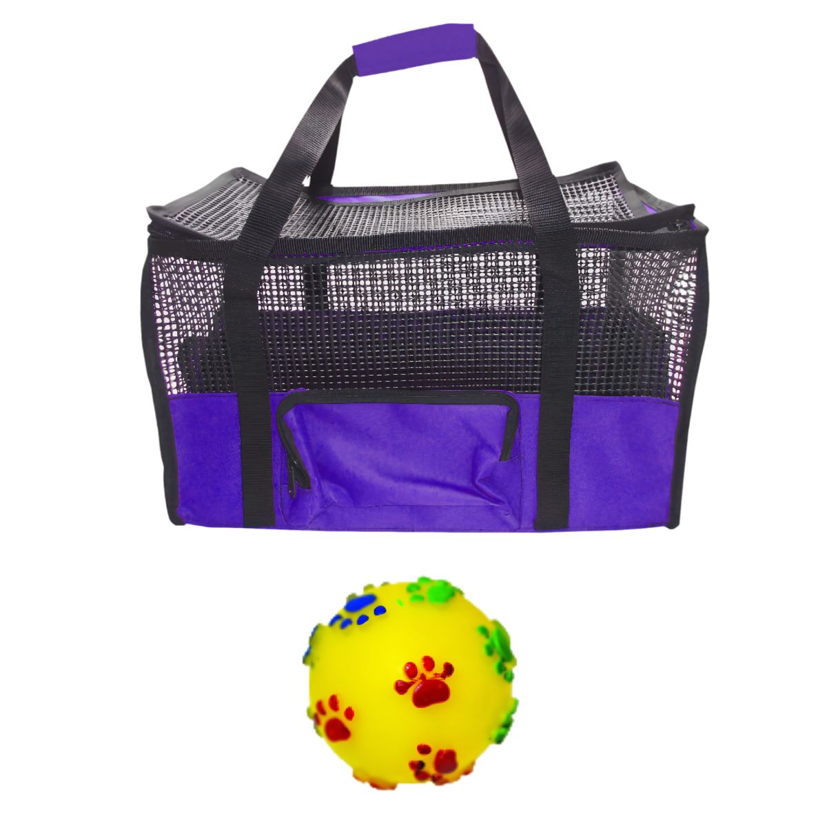 HALLY PET - Maletín Cargador Gra + Juguete Med Morado