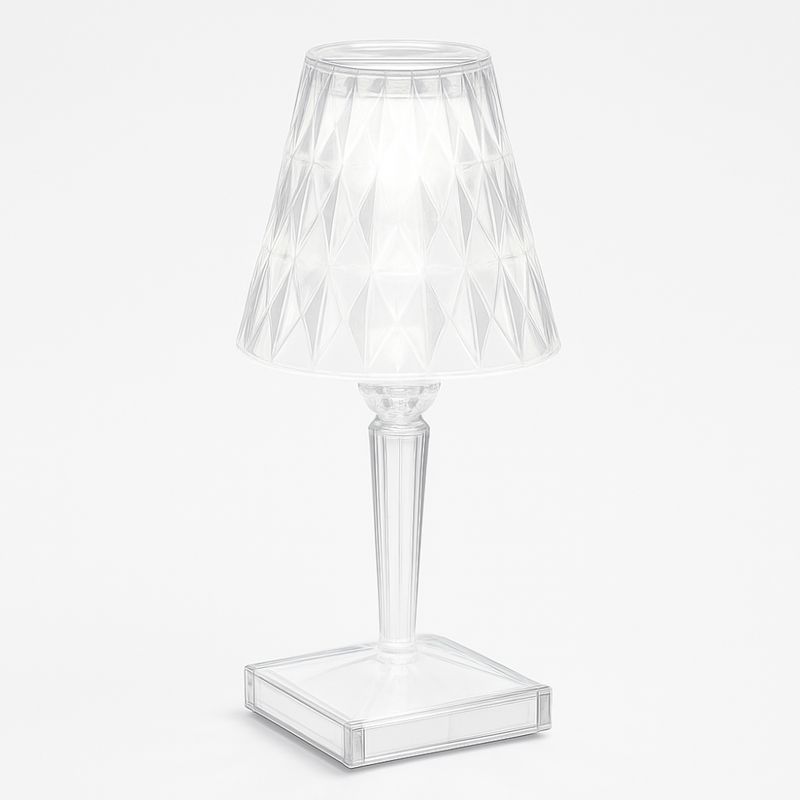 GENERICO - Lampara Led Mesa Iluminación Cristal Decoracion Moderna
