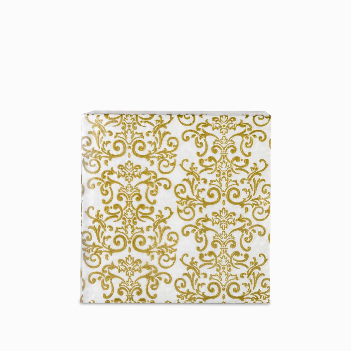 AMBIENTE GOURMET - Servilletas arabescos dorado y blanco