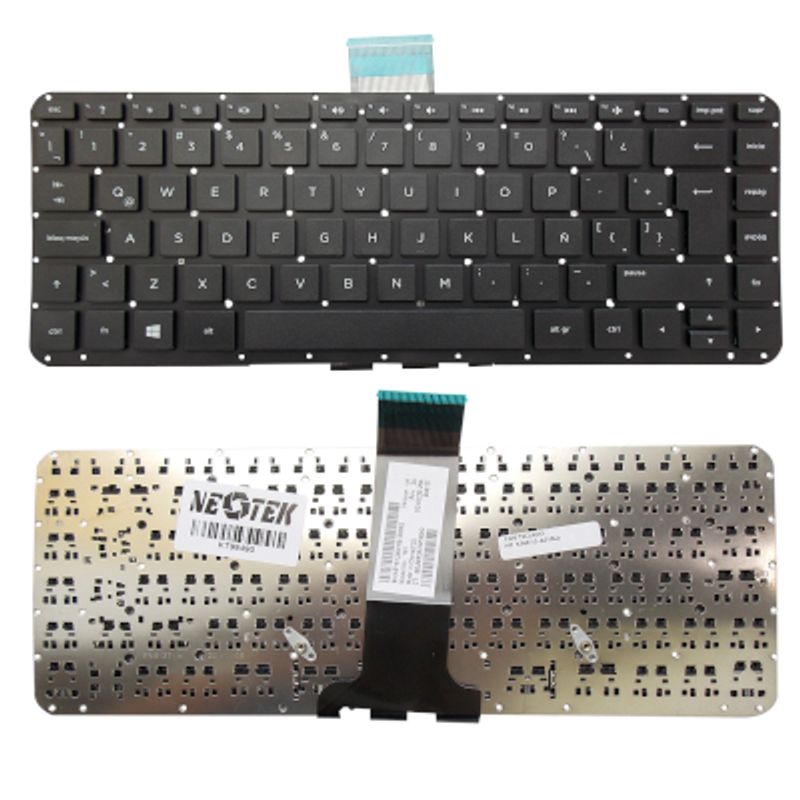 NEOTEK - Teclado HP 11-D  11-N  11-R  11-P Negro  Compatible  Homologado