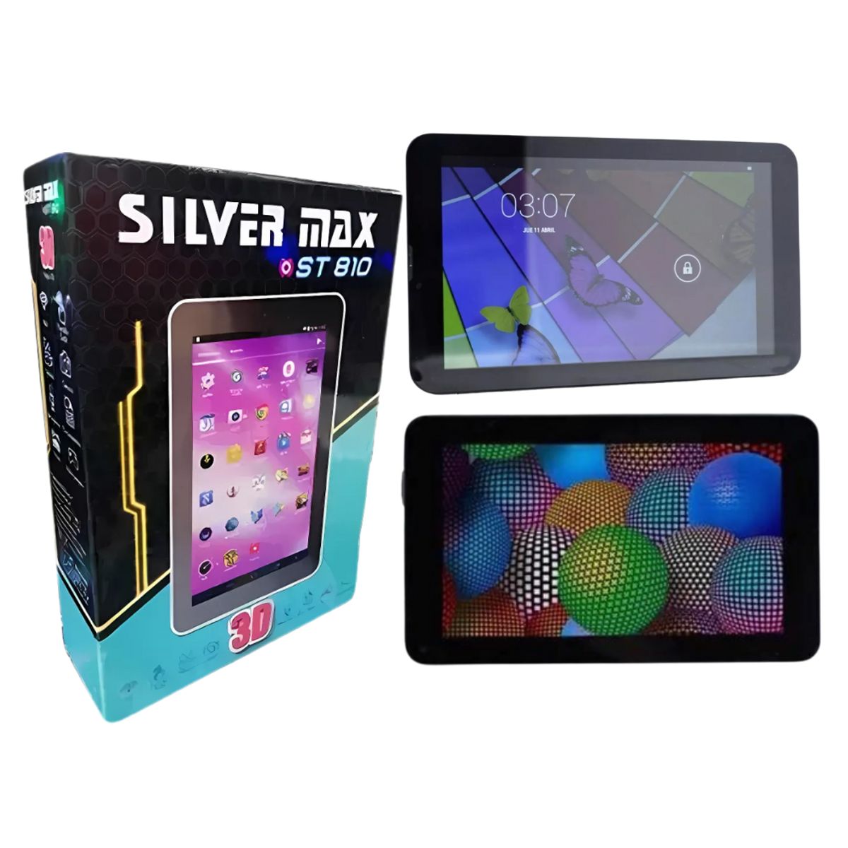 GENERICO - TABLET SILVER MAX ST-810 COLOR NEGRO