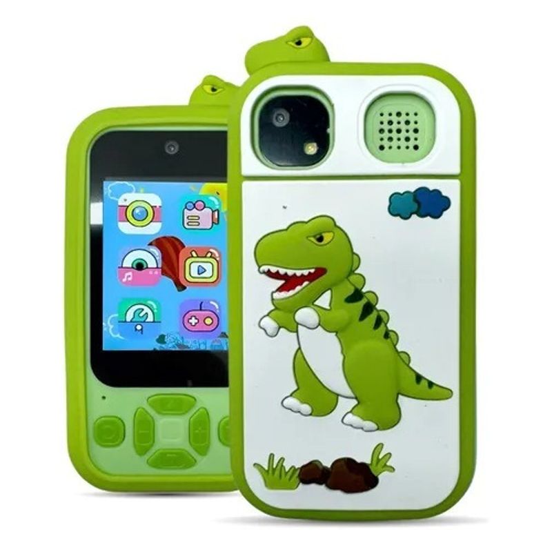 GENERICO - Cámara Infantil en Forma de Celular con Diseño de Dinosaurio