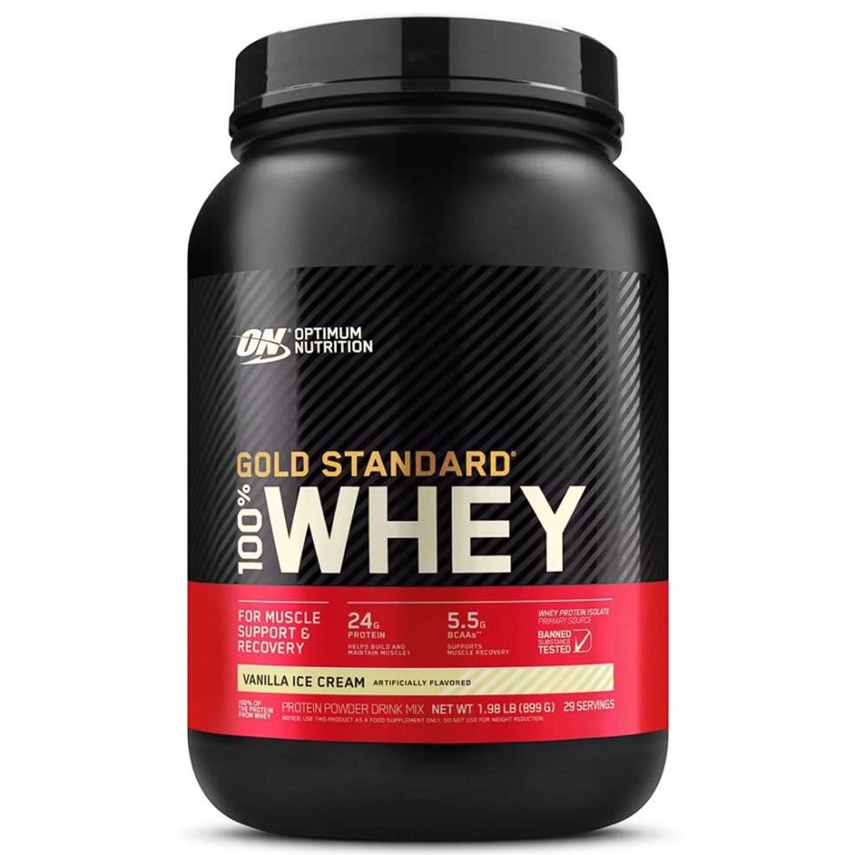 OPTIMUM NUTRITION - Gold Standard 100% Whey Optimum Nutrition Vainilla 2lb