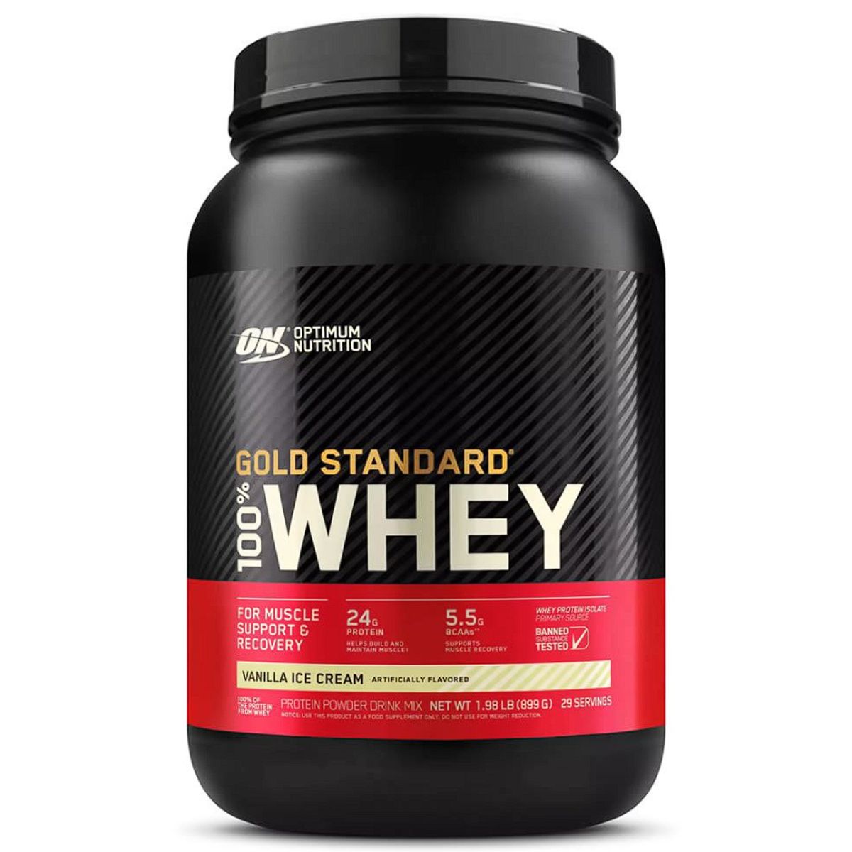 OPTIMUM NUTRITION - Gold Standard 100% Whey Optimum Nutrition Vainilla 2lb