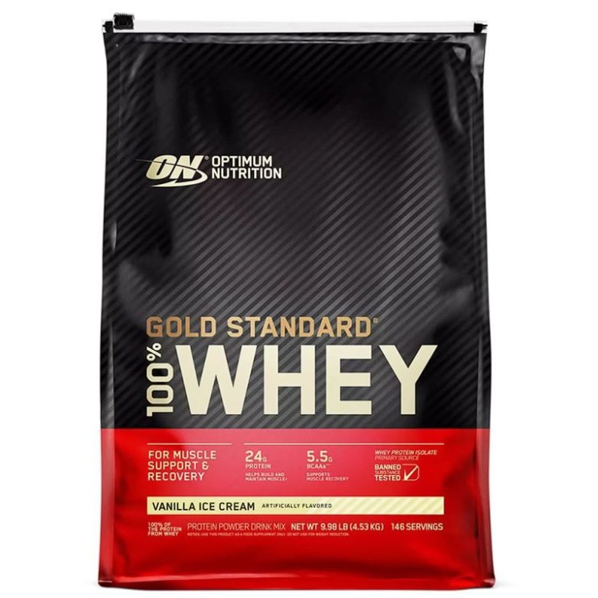 OPTIMUM NUTRITION - Gold Standard 100% Whey Optimum Nutrition Vainilla 10LB