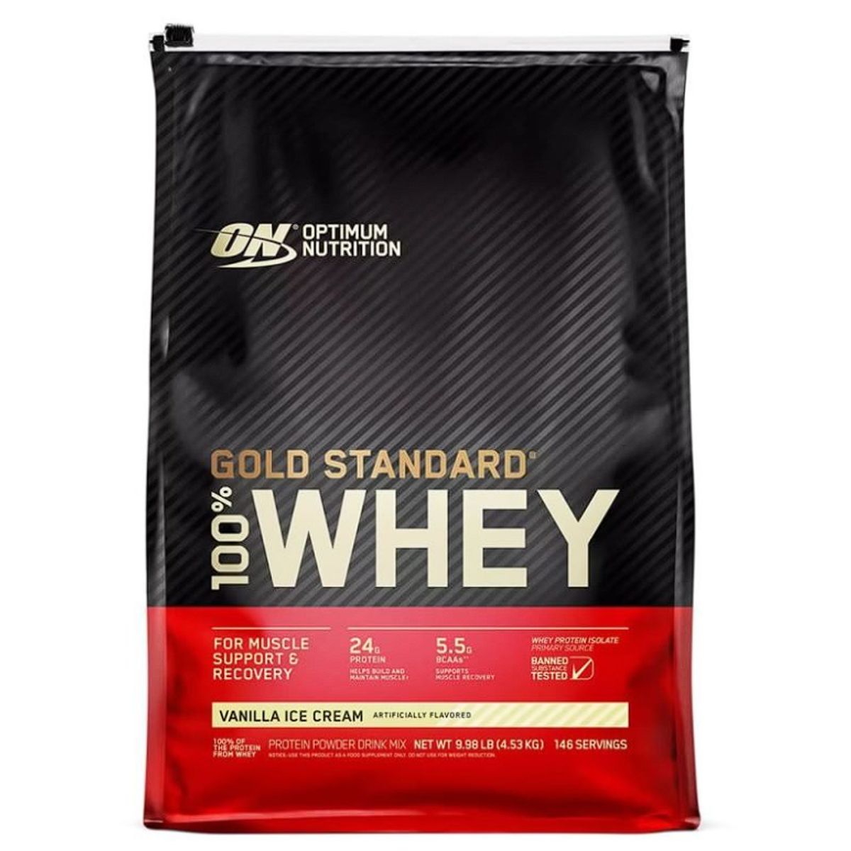 OPTIMUM NUTRITION - Gold Standard 100% Whey Optimum Nutrition Vainilla 10LB