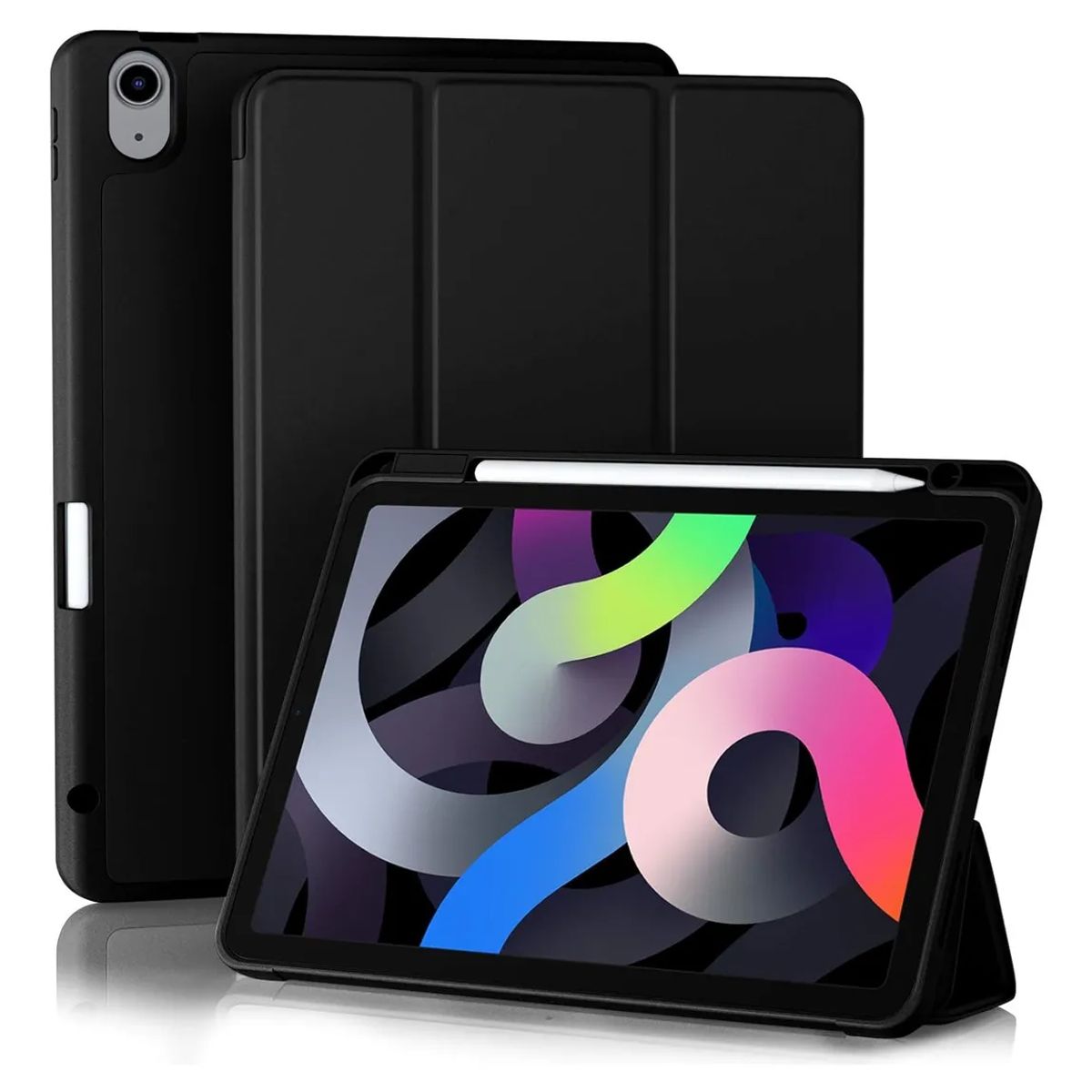 GENERICO - Estuche Funda Smart Case Espacio De Pencil Para iPad air 11 m3 negro