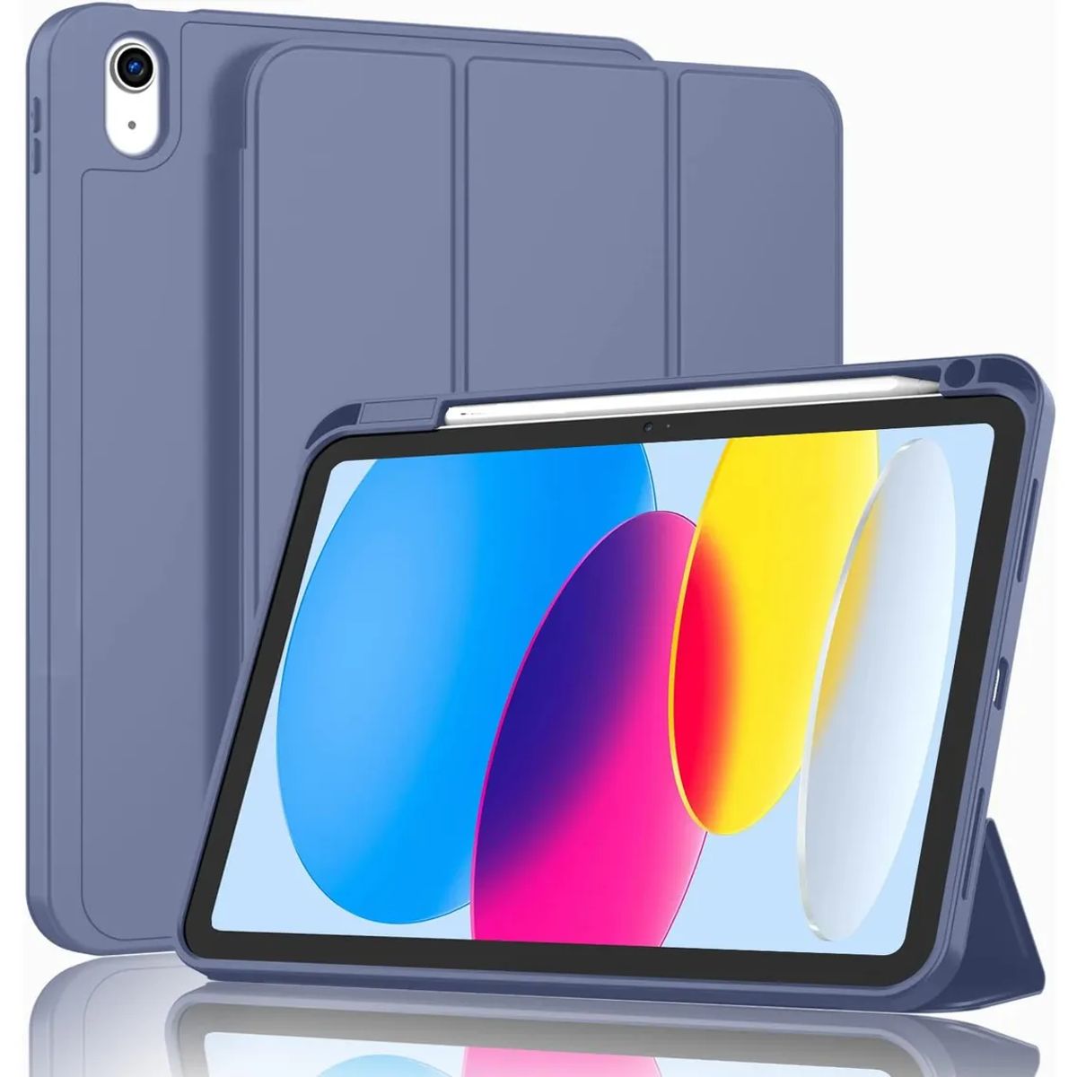 GENERICO - Estuche Funda Smart Case Espacio De Pencil Para iPad 10ma gen lavanda