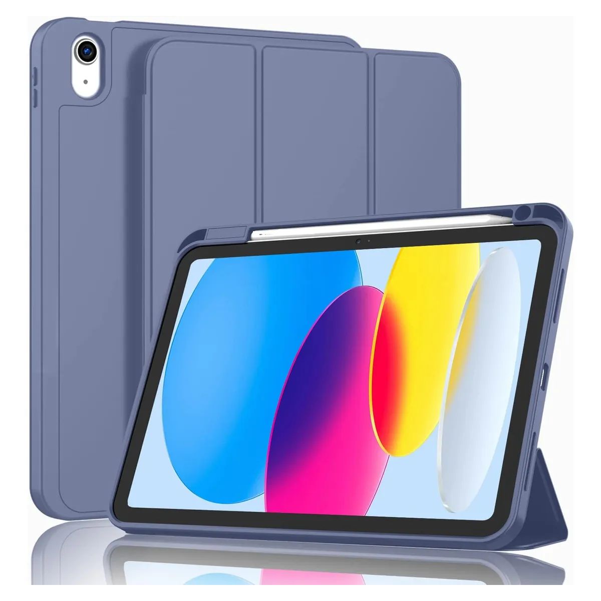 GENERICO - Estuche Funda Smart Case Espacio De Pencil Para iPad 10ma gen lavanda