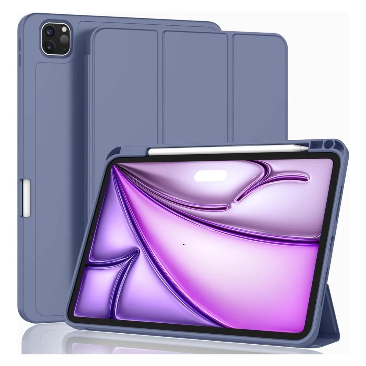 GENERICO - Estuche Funda Smart Case Espacio De Pencil Para iPad 11 a16 lavanda