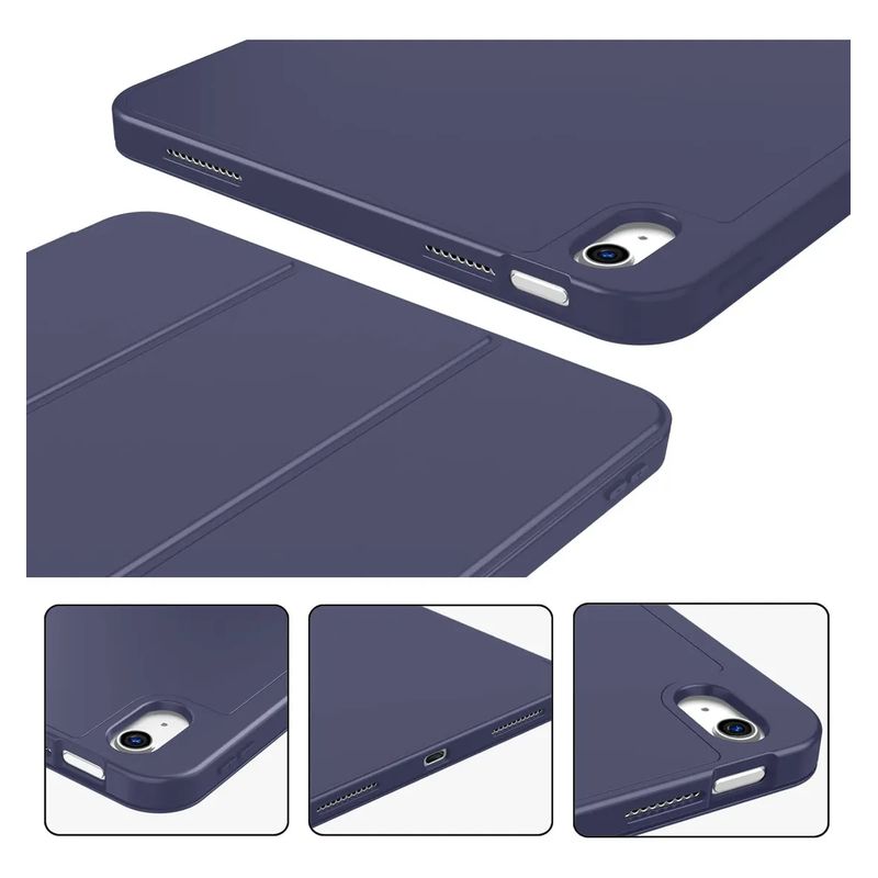 GENERICO - Estuche Funda Smart Case Espacio De Pencil Para iPad pro 11 2024 azul