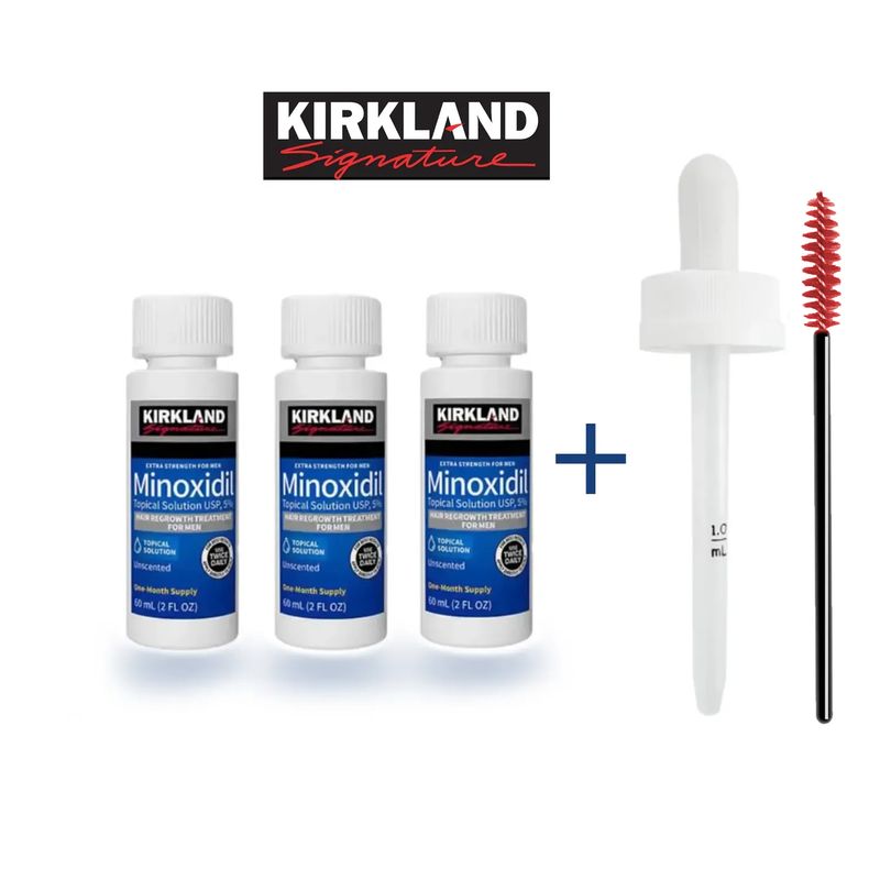 SIGNATURE - Minoxidil Kirkland 5% Importado 3 Unidad