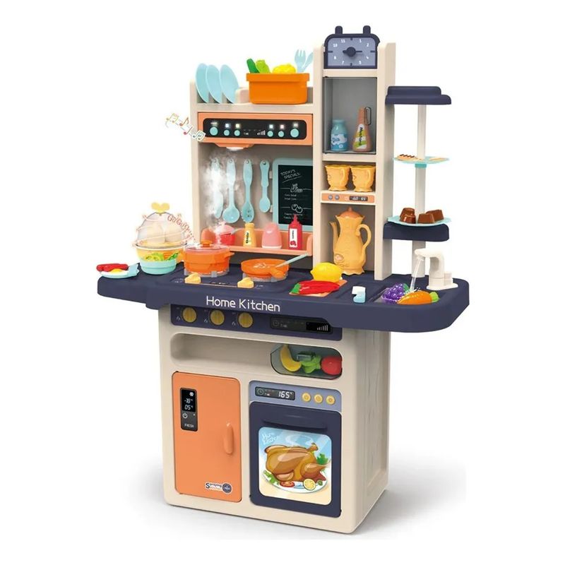 MARKET TOYS - Cocina Infantil Con Función De Agua + Luz + Música + Vapor