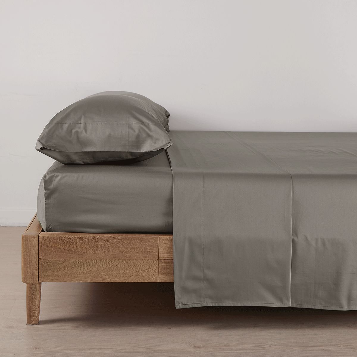 DISTRIHOGAR - Juego de Sábanas 300 Hilos 100% Algodón London Brown King