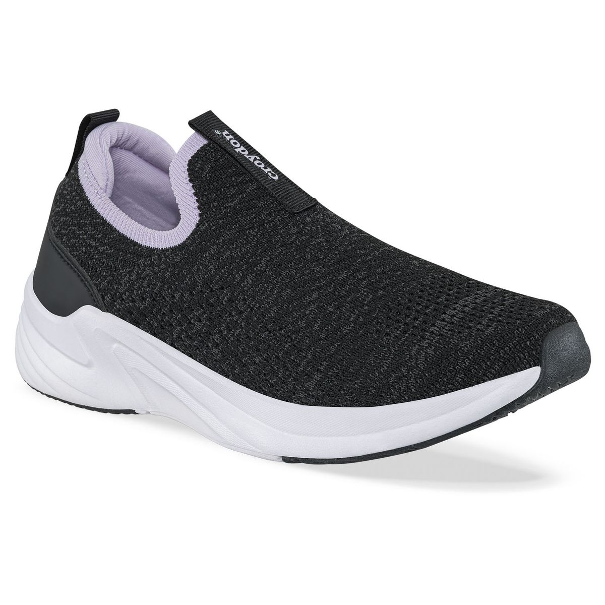 CROYDON - Tenis Running Anylar Negro-Lila Croydon para Mujer