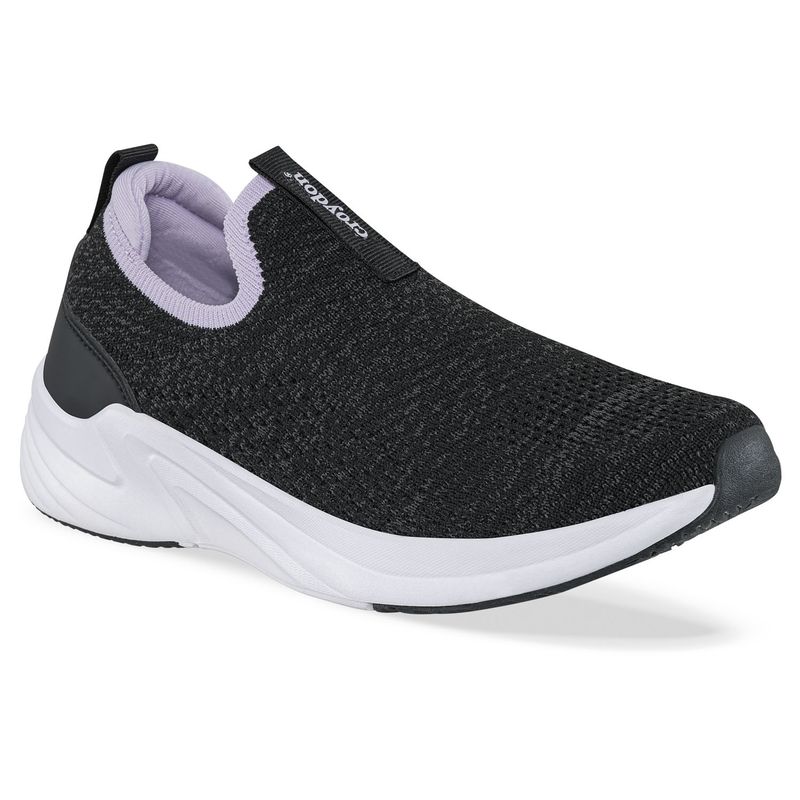 CROYDON - Tenis Running Anylar Negro-Lila para Mujer Croydon