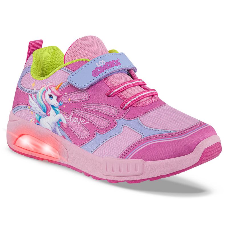 LOS GOMOSOS - Tenis Luces Felva Fucsia para Niña Los Gomosos